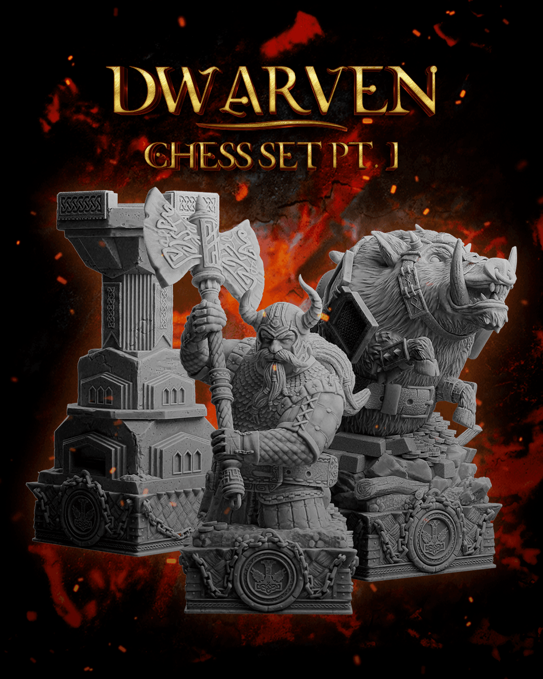 Dwarven Chess Set