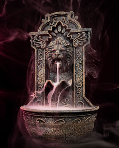 Lion's Courage Fountain Backflow Burner